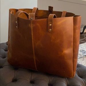 Montana Hudson | Buffalo Leather Tote in Brown